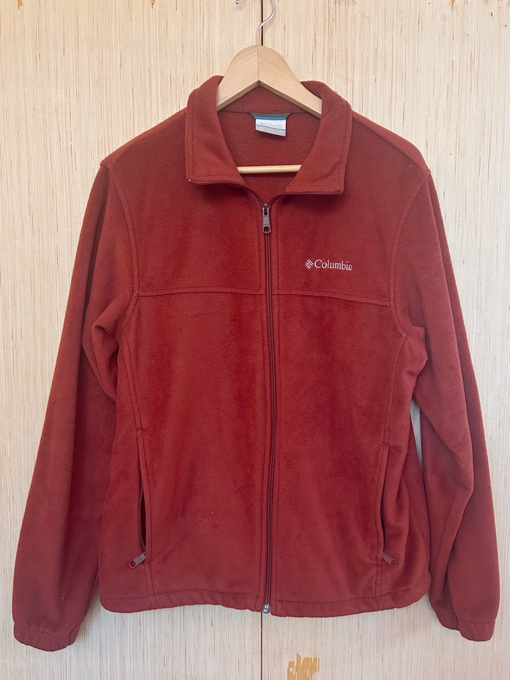 Columbia Benton Springs Full Zip Fleece Jacket Red